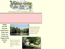 Tablet Screenshot of crosseyedcricket.com
